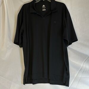 Adidas Men’s V-Neck Pullover Ribbed Short Sleeve Shirt Size L